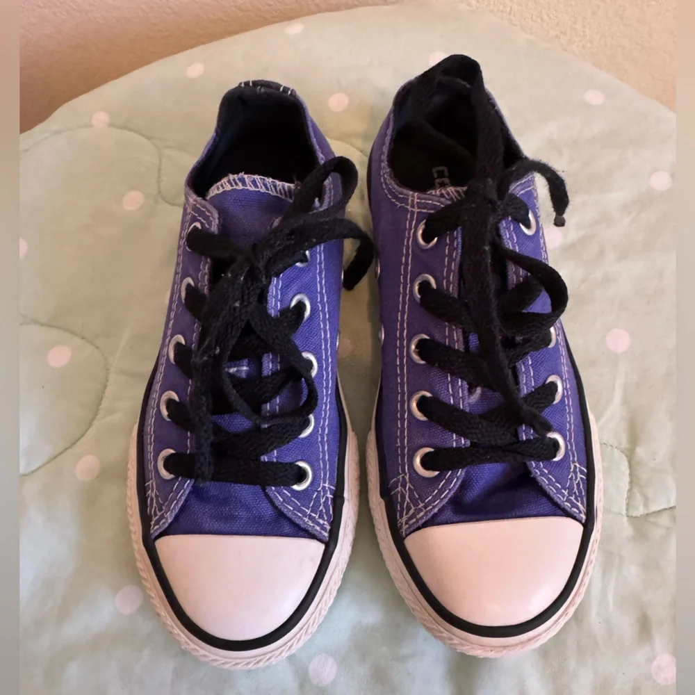 Converse Kids Purple and Black Sneakers size 12
